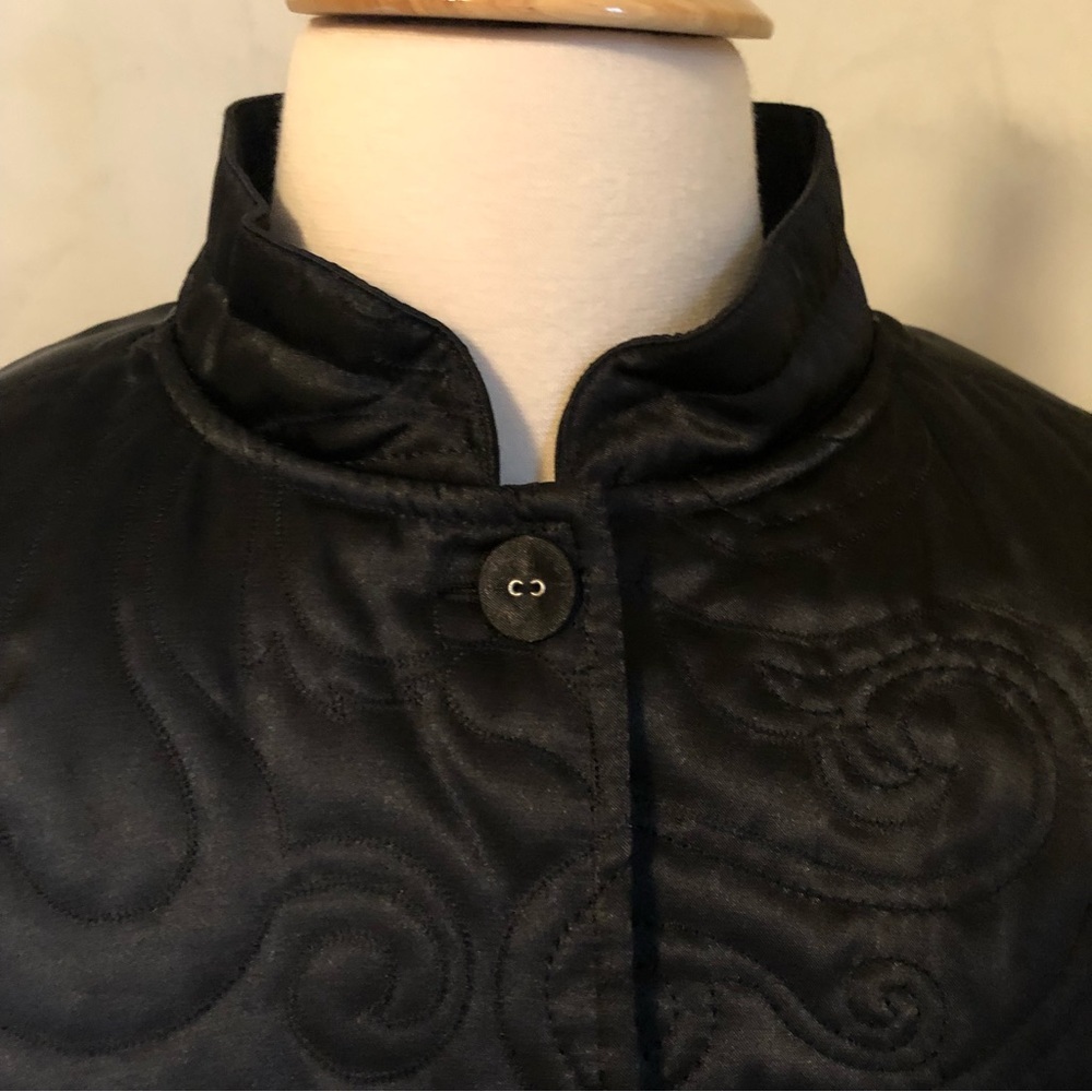 Classic Elements Black Lightweight Jacket W/ Embr… - image 2